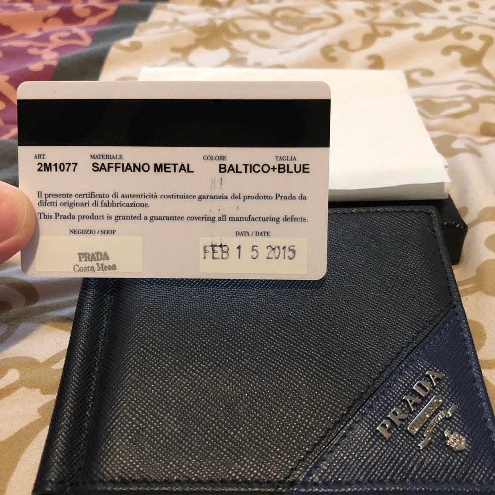 Prada money clip bifold